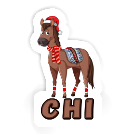 Chi Sticker Christmas Horse Image