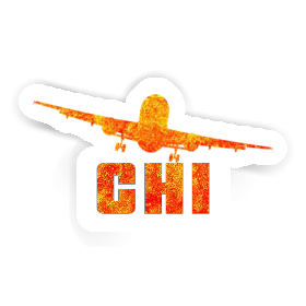 Sticker Chi Flugzeug Image