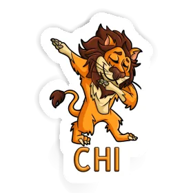 Dabbing Lion Sticker Chi Image