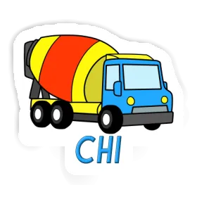 Camion malaxeur Autocollant Chi Image