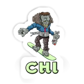 Chi Aufkleber Snowboarder Image