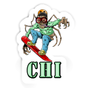 Chi Sticker Snowboarder Image