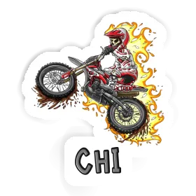 Sticker Chi Motocross Rider Image