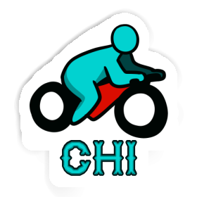 Sticker Chi Motorbike Driver Image