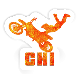 Chi Sticker Motocross Rider Image