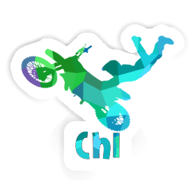 Motocross-Fahrer Sticker Chi Image