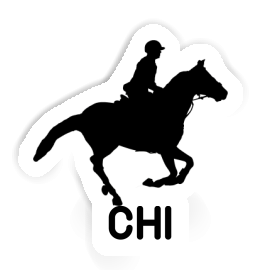 Chi Sticker Horse Rider Image