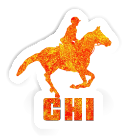 Chi Sticker Horse Rider Image