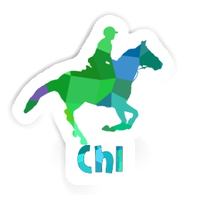 Sticker Horse Rider Chi Image