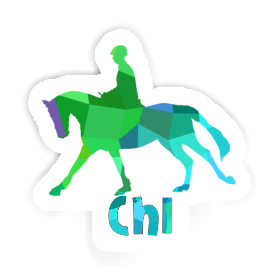 Sticker Chi Horse Rider Image