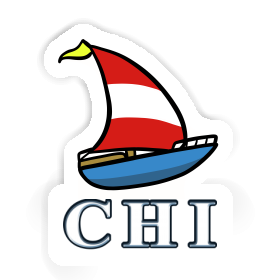 Sailboat Sticker Chi Image