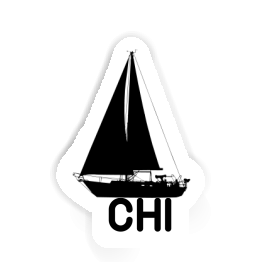 Sailboat Sticker Chi Image