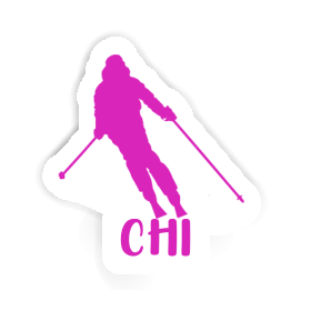 Sticker Chi Skier Image