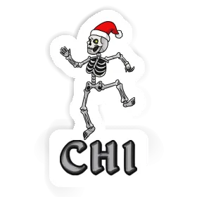 Chi Sticker Christmas Skeleton Image