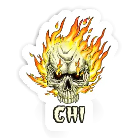 Sticker Chi Skull Image