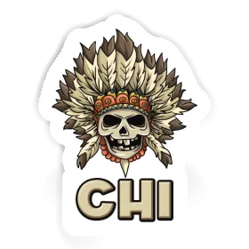 Sticker Chi Kids Skull Image