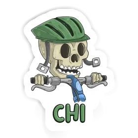 Sticker Chi Bicycle Rider Image