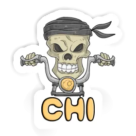 Motorbike Rider Sticker Chi Image