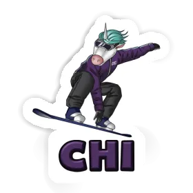 Sticker Chi Snowboarder Image