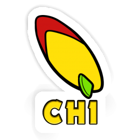 Chi Sticker Surfboard Image