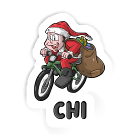 Cyclist Sticker Chi Image