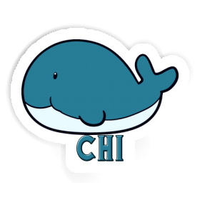 Whale Fish Sticker Chi Image