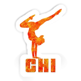 Sticker Yoga-Frau Chi Image