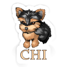 Chi Autocollant Yorkshire Terrier Image