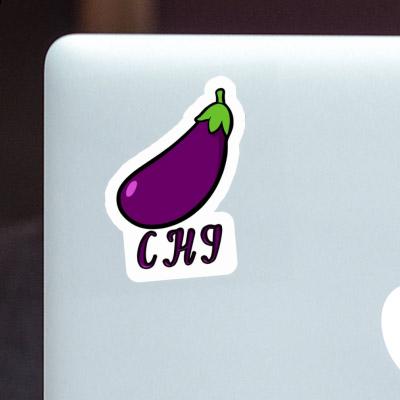 Autocollant Aubergine Chi Laptop Image