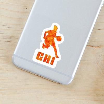 Basketball Player Sticker Chi Laptop Image