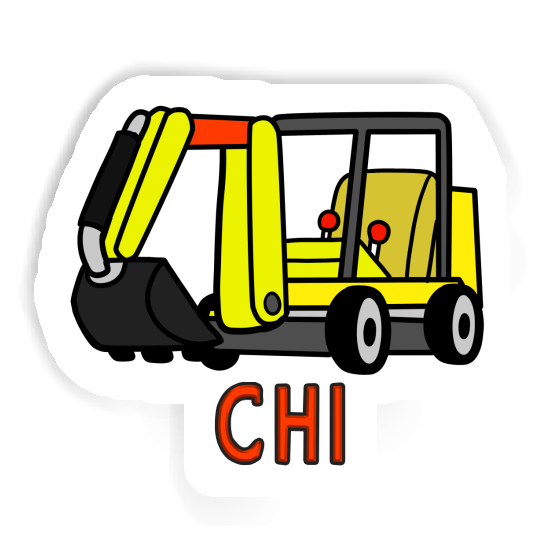 Chi Sticker Mini-Excavator Notebook Image