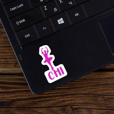 Sticker Chi Ballerina Laptop Image