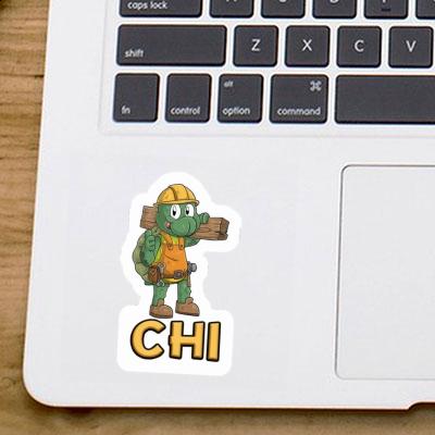 Sticker Chi Construction worker Laptop Image