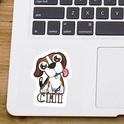 Sticker Beagle Chi Laptop Image