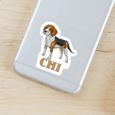 Autocollant Beagle Chi Laptop Image