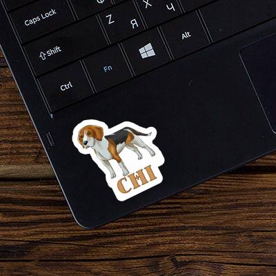 Autocollant Beagle Chi Notebook Image