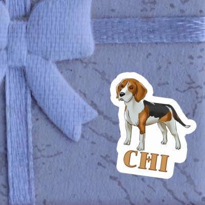 Autocollant Beagle Chi Image