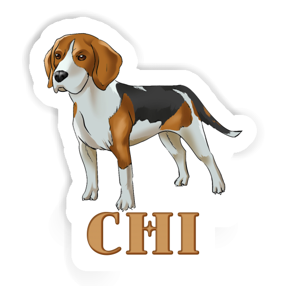 Autocollant Beagle Chi Gift package Image