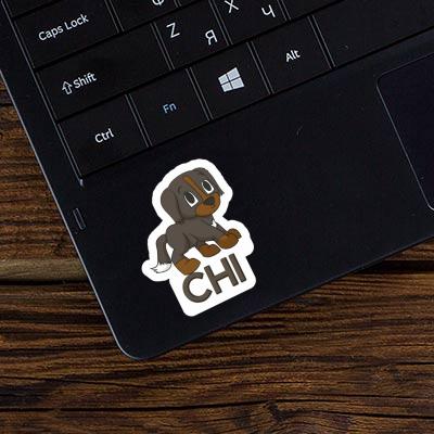 Sticker Mountain Dog Chi Laptop Image