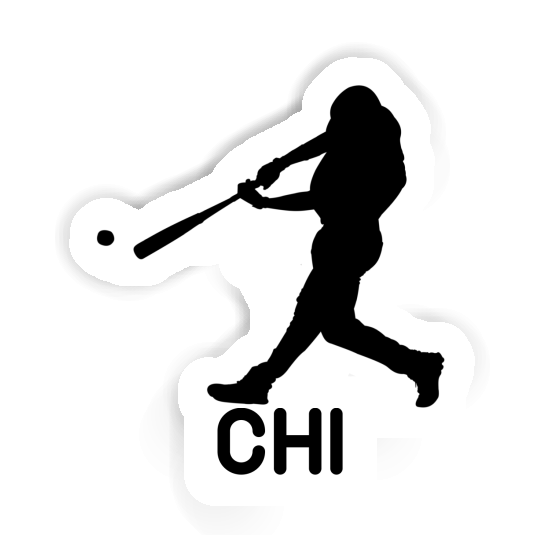 Sticker Baseball Player Chi Laptop Image