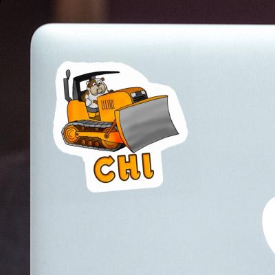 Sticker Bulldozer Chi Notebook Image