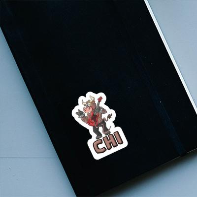 Sticker Chi Rocking Bull Notebook Image