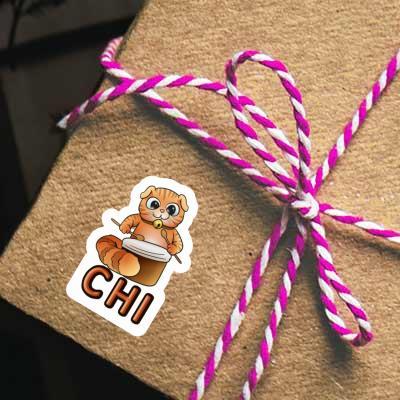 Autocollant Chat Chi Gift package Image