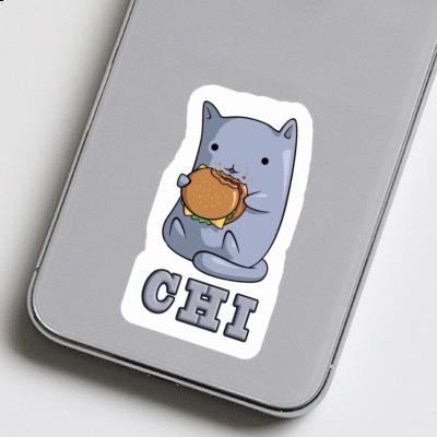 Hamburger Cat Sticker Chi Image