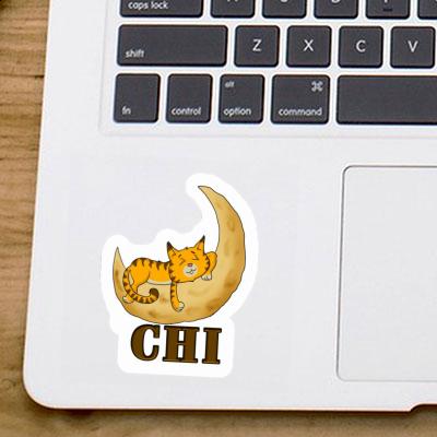 Sticker Katze Chi Laptop Image