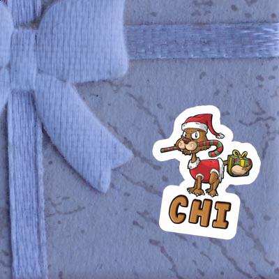 Christmas Cat Sticker Chi Image