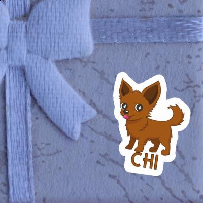 Chi Autocollant Chihuahua Gift package Image