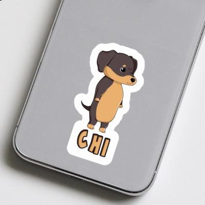 Sticker Dachshund Chi Laptop Image