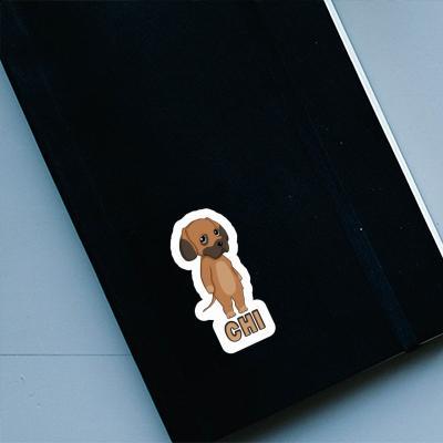 Sticker Chi German Mastiff Laptop Image