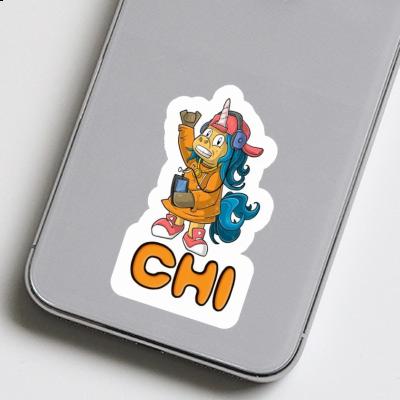 Sticker Hip-Hop Unicorn Chi Notebook Image